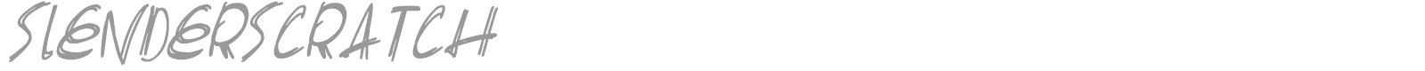Slender Scratch font preview